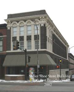 Miller Shoe Store, 800 East Broadway, courtesy the City of Columbia